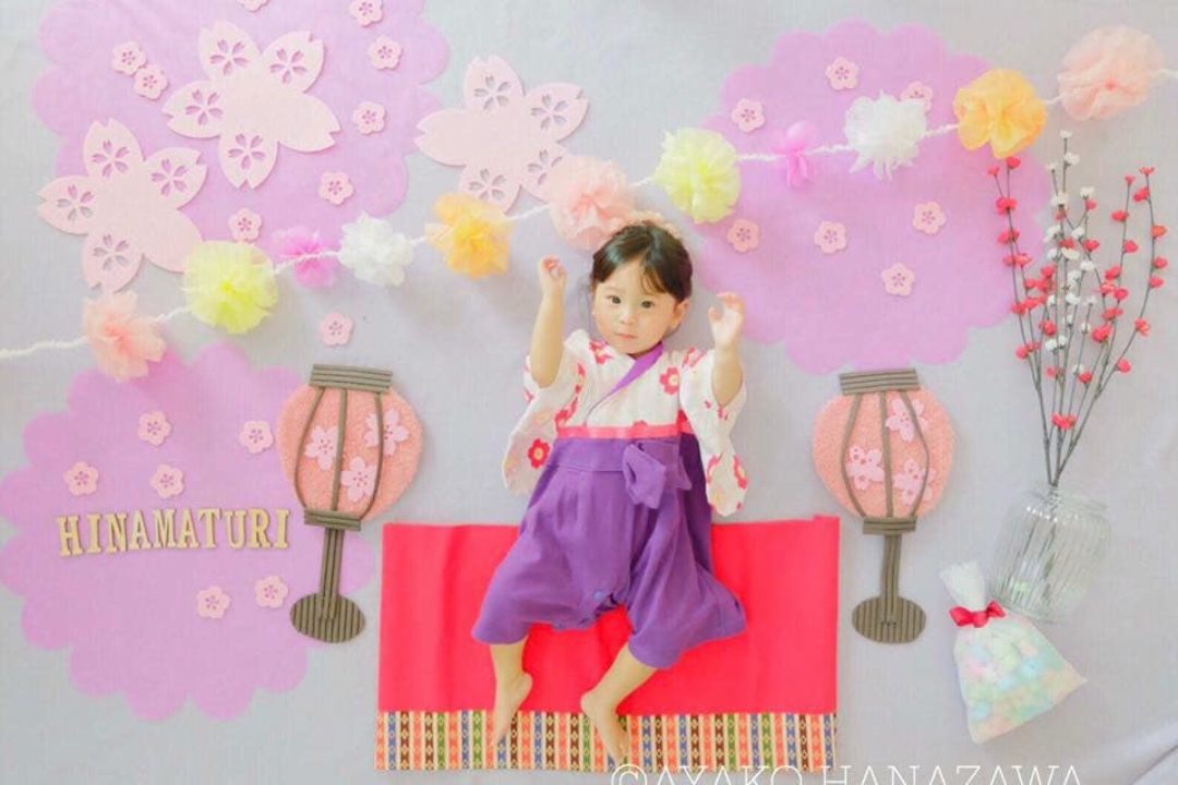 ＜終了しました＞2/21(木）名入れ&可愛いリボンフレーム付き 【ひな祭りおひるねアート】